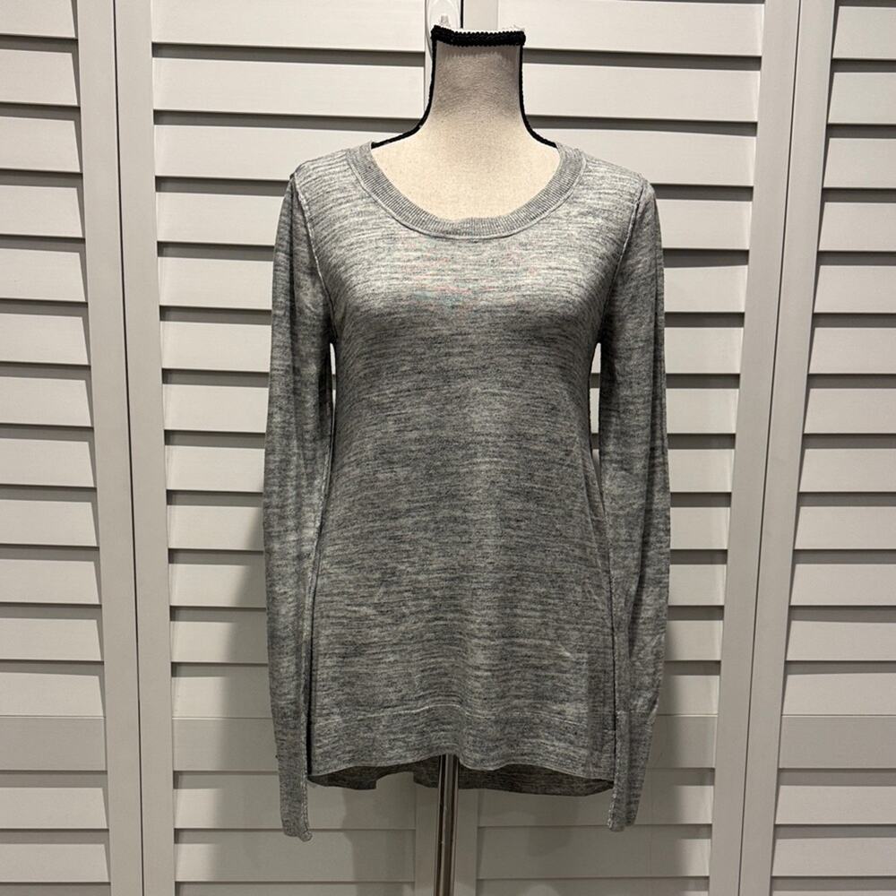 Shrinking Violet Gray Long Sleeve Top, very soft and comfy.